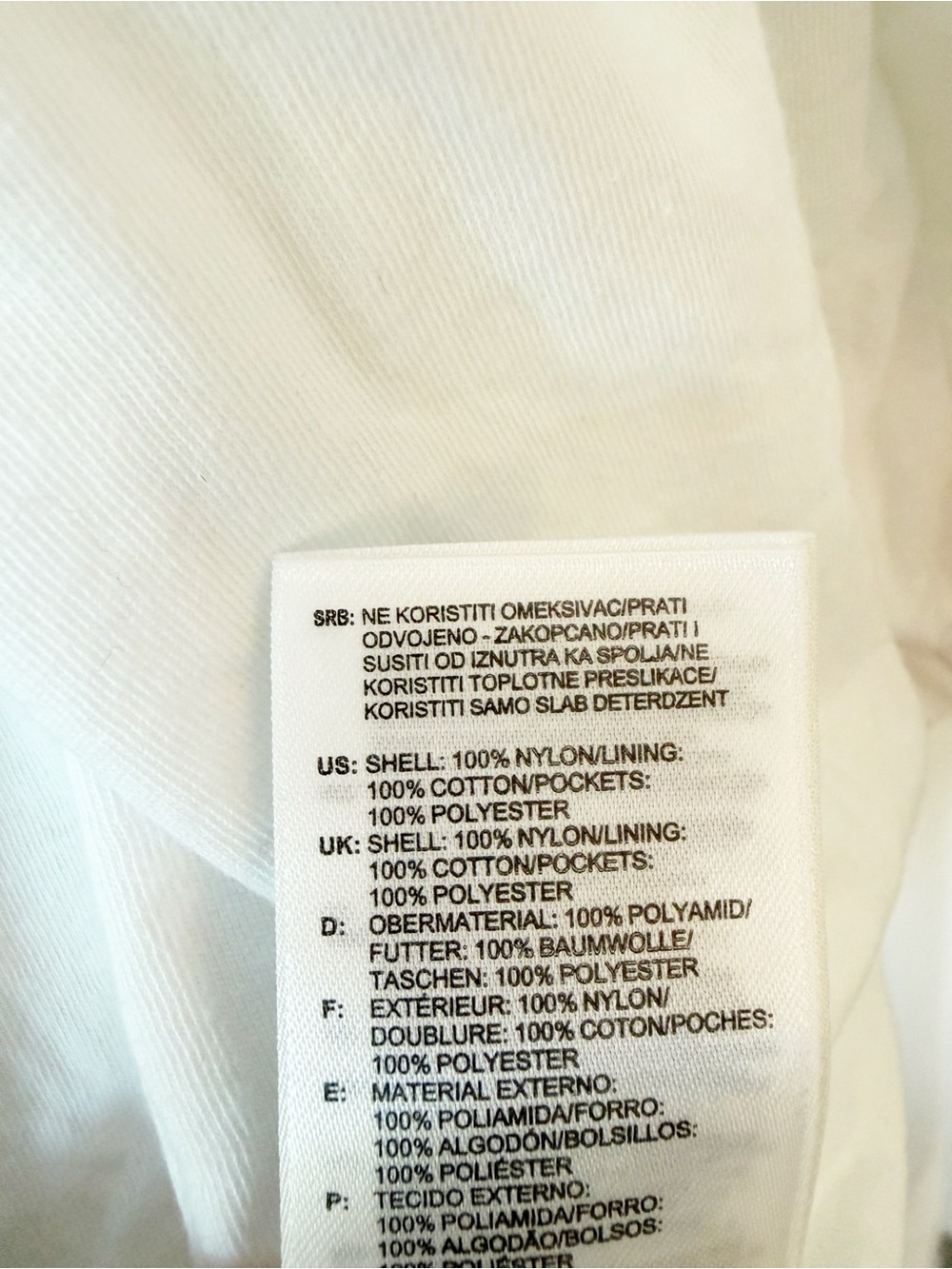 ADIDAS Originals Tribe Windbreaker White Track Jacket Size Small Lightweight - Picture 8 of 8
